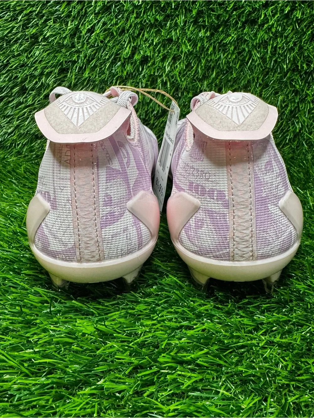 Size 8.5 - Mens Adidas Adizero Electric II Currency Pink Football Cleats JQ6683